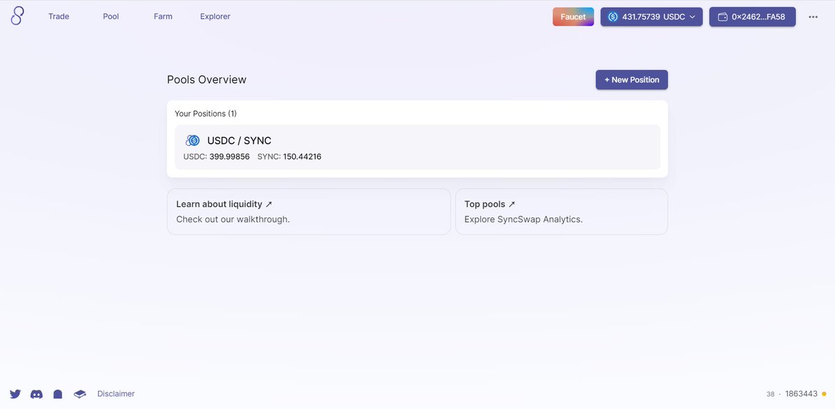 JohnLandes10's tweet photo. Very good project
https://t.co/acsnNmYVzv
#L222 #zkSync #Layer2 #ZKRollup #testnet #Ethereum #DeFi https://t.co/WfEEF38XHC