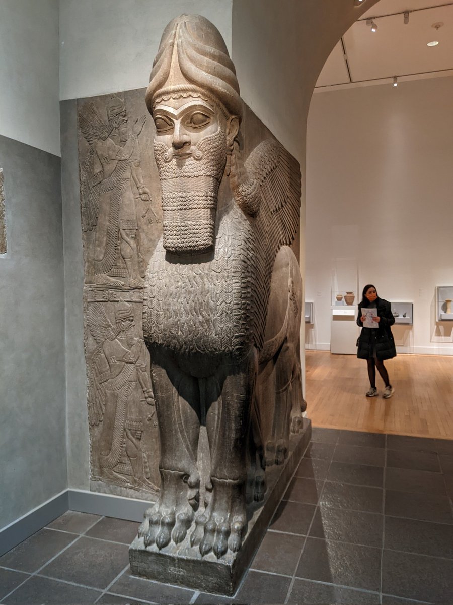 SpamYoghurt1JK's tweet photo. New York Metropolitan Museum collection, Assyrian sculpture from Nimrud. https://t.co/3xzlhB5tvM