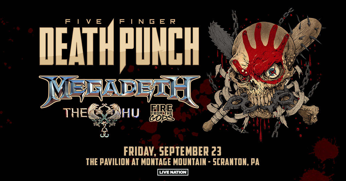 JUST ANNOUNCED! 💀 @FFDP with @Megadeth, @TheHuOfficial + @firefromthegods at Pavilion at Montage on Friday, September 23! Tickets go on sale Friday, April 15 at 10AM. 🎫: bit.ly/3rk1c4V Presale begins Thur 4/14 at 10AM [code: ROADIE]