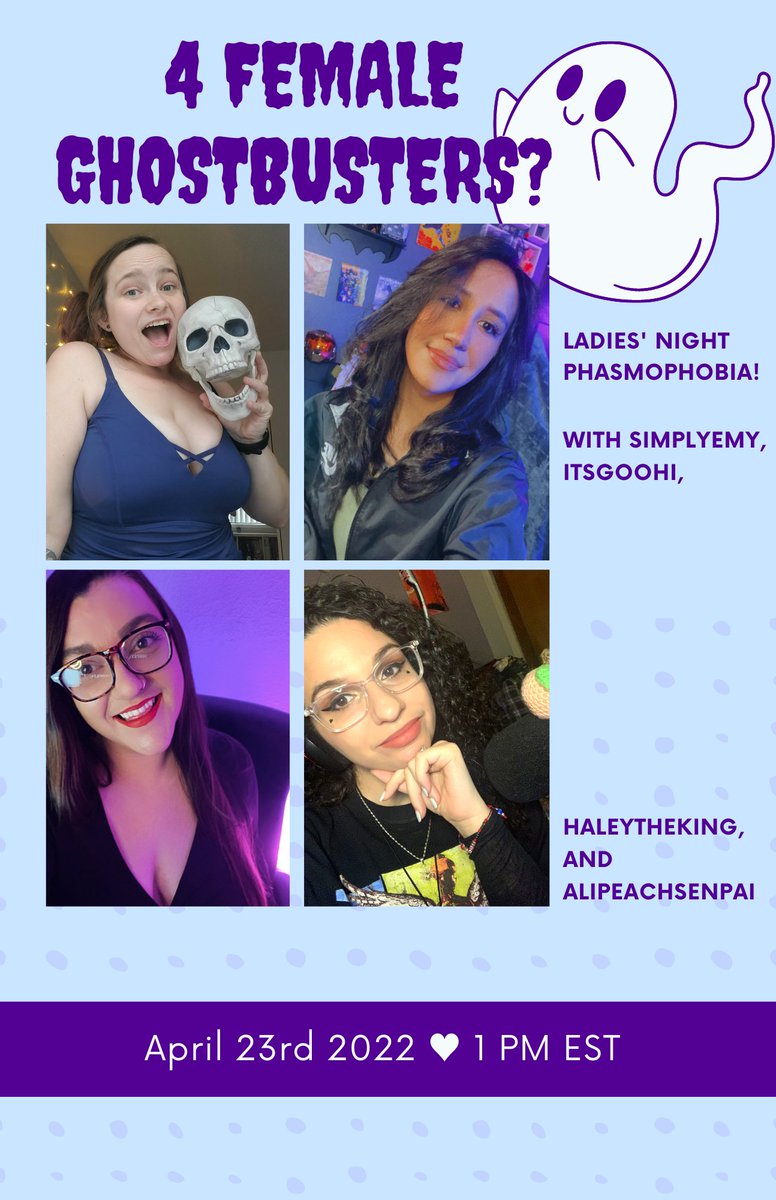 alipeachsenpai's tweet photo. So this is happening... APRIL 23RD AT 1 PM EST with @_SimplyEmy @ItsGoohi @Haley_The_King and meeeeeeeeeeee https://t.co/7ga9Ko3OQE