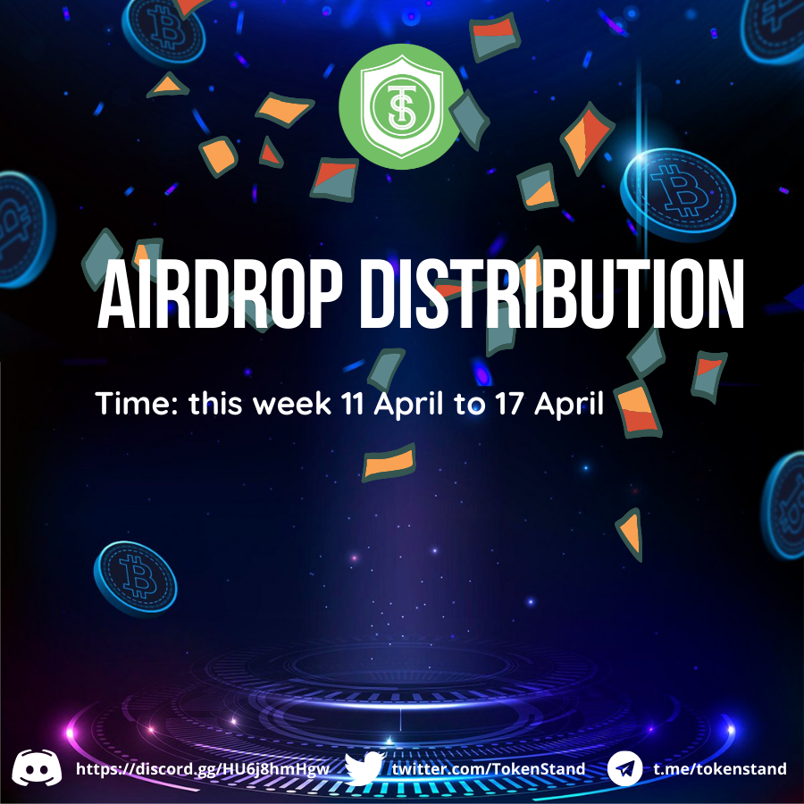 TokenStand's tweet photo. TokenStand Airdrop #1 &amp; #2 Distribution Announcement

👉Check the winner results list here: 
https://t.co/v2H9op1CrK

https://t.co/t2o8R3JPIW

💰Be ready for the distribution this week
👉 Follow us to receive more information about TokenStand next Airdrops. 

#airdrop #blockchain https://t.co/U0ghCuAHtz