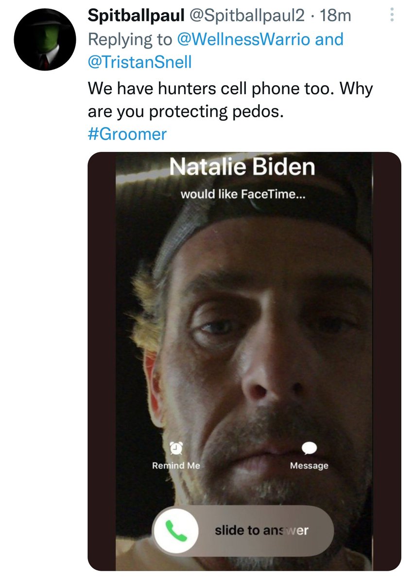 Spitballpaul2's tweet photo. @mmpadellan Hunter was sleeping with his teenage niece.
Banging his dead brother wife. 
He was paid buy Russia, china and Ukraine to get access to his father power. https://t.co/hbkdhuzeqX