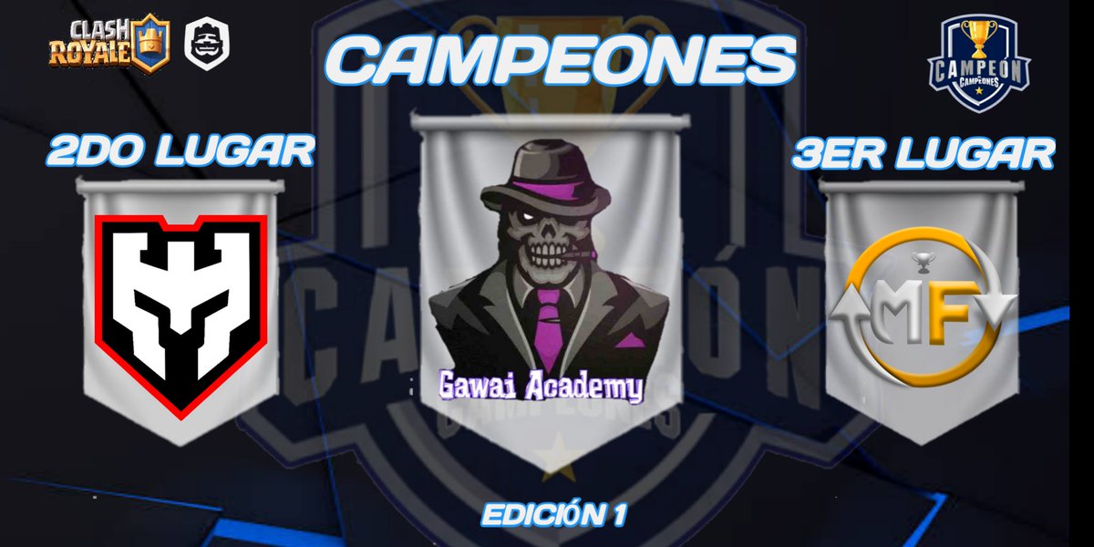 Campeón de Campeones (@campeones_gg) on Twitter photo Tenemos al CAMPEÓN DE CAMPEONES 🎉🎊
🏆 Demostrando ser los mejores <a href="/Gawai_Academy1/">GAWAI ACADEMY ♠</a> se llevan el título a casa y el premio💸
Después de un torneo largo que empezó desde la <a href="/FantasyChampsGG/">Fantasy Champs</a> finalizamos con el top3
🥈 @WarriorsSquadCR
🥉 <a href="/MF_eSportsCR/">MF eSports</a>
Sponsor y org <a href="/UrielJ15/">Uriel15🇲🇽</a> Tenemos al CAMPEÓN DE CAMPEONES 🎉🎊
🏆 Demostrando ser los mejores <a href="/Gawai_Academy1/">GAWAI ACADEMY ♠</a> se llevan el título a casa y el premio💸
Después de un torneo largo que empezó desde la <a href="/FantasyChampsGG/">Fantasy Champs</a> finalizamos con el top3
🥈 @WarriorsSquadCR
🥉 <a href="/MF_eSportsCR/">MF eSports</a>
Sponsor y org <a href="/UrielJ15/">Uriel15🇲🇽</a>