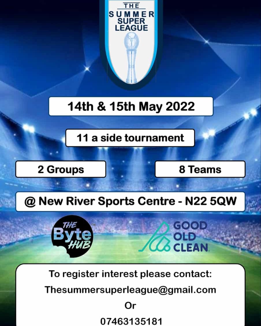 We are taking part....and they are looking for a couple more teams

IG: @THESUMMERSUPERLEAGUE