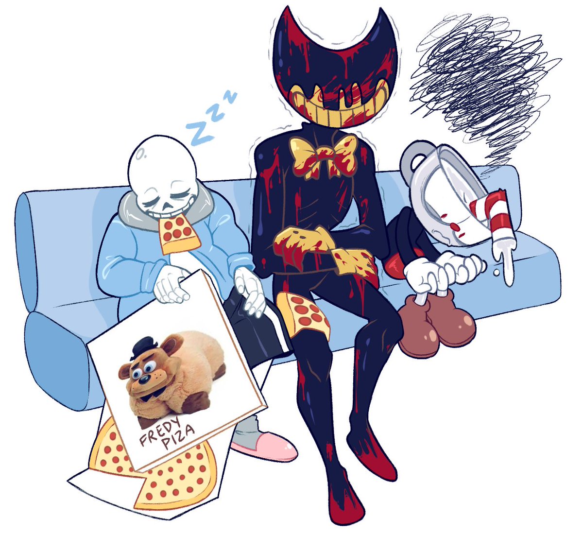 M0M0SAURUS's tweet photo. Indie Cross gang after they fail to kill BF 🗿
#undertale #bendy #cuphead #fnf https://t.co/3HNfiTr9YG
