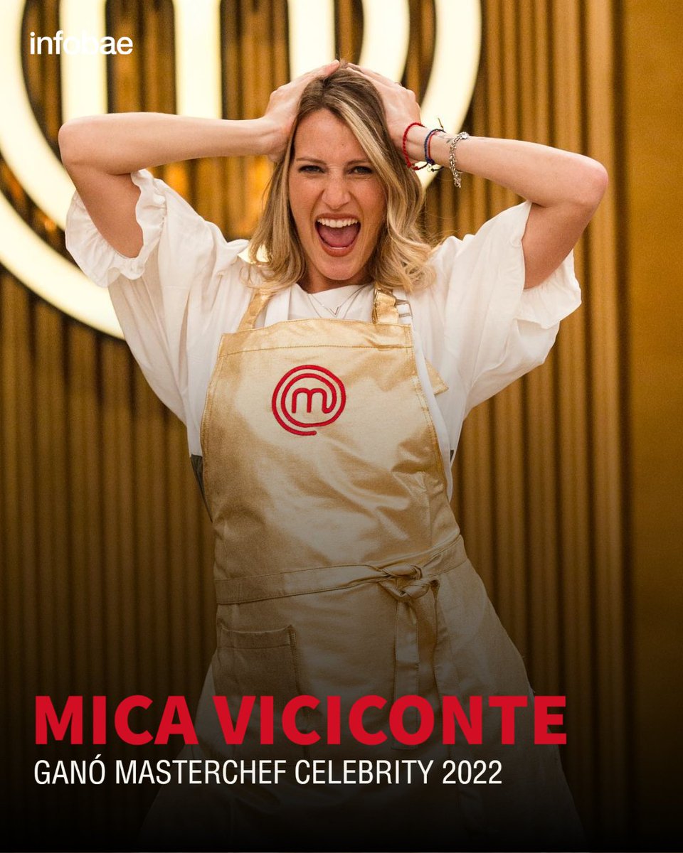 Mica Viciconte se consagró como ganadora de Masterchef Celebrity 3. infobae.com/teleshow