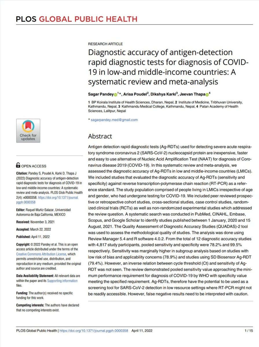 HealthActionan1's tweet photo. We would like to congratulate our research trainees for publishing their systematic review and meta-analysis. It was an honor to witness their growth and how an idea has evolved into  meaningful publication.
link: https://t.co/nG2S90YFVq #systematicreview #training #covidtesting https://t.co/bDWOaPyv8F