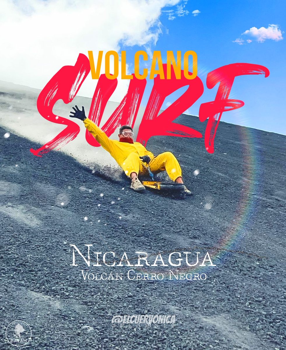 ElCuerv0Nica's tweet photo. 🔥 #Nicaragua es el único país del mundo donde se practica este deporte extremo: #VolcanoSurf en el volcán Cerro Negro, Chinandega. https://t.co/PKZymFQIPs