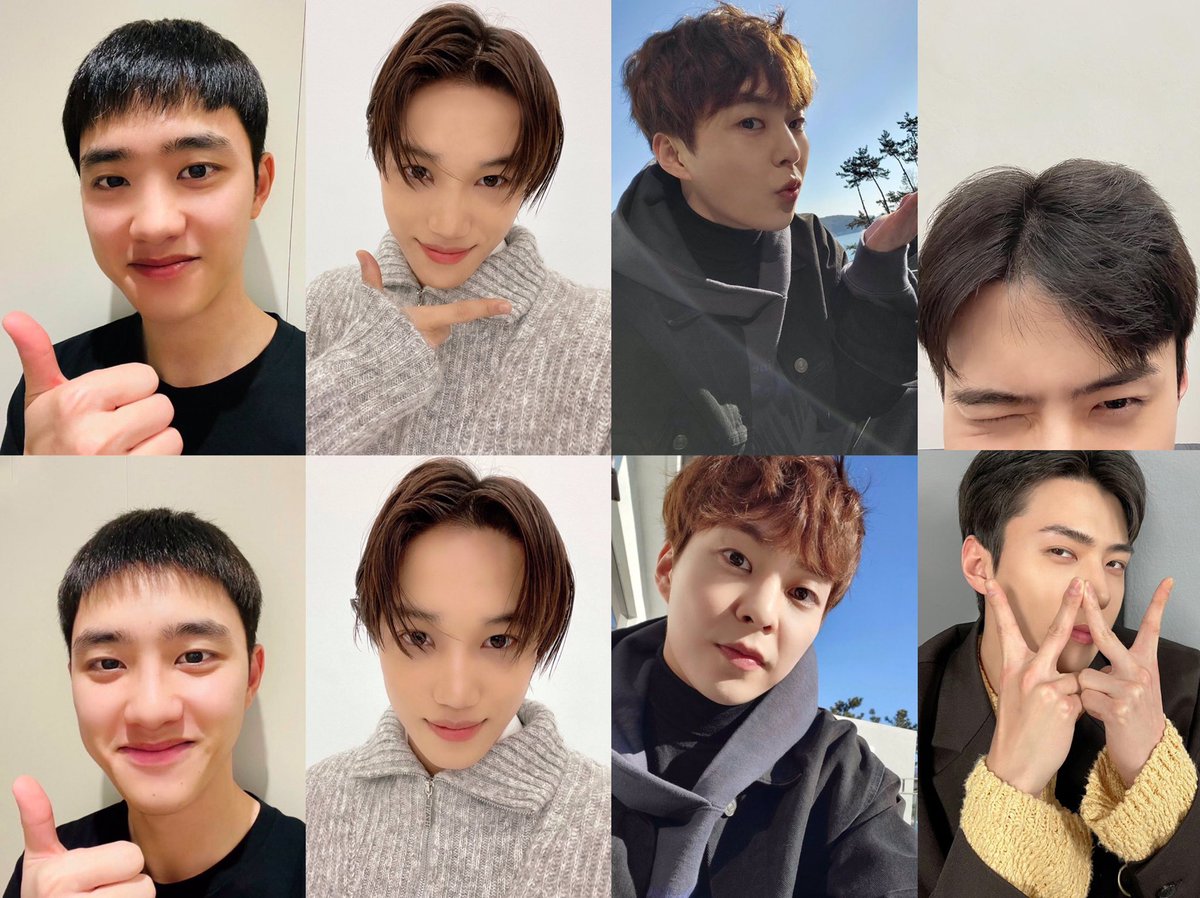 poppopoppop55's tweet photo. ปีนี้ได้รูปเซลฟี่วันเกิดของเมมเบอร์ EXO มา 4/9 คนแล้วอ่ะ แล้วแต่ละคนก็คือน่ารักกันไม่ไหว 😭😭😭😭😭😭😭😭😭😭😭 https://t.co/wd3qiLOjTs