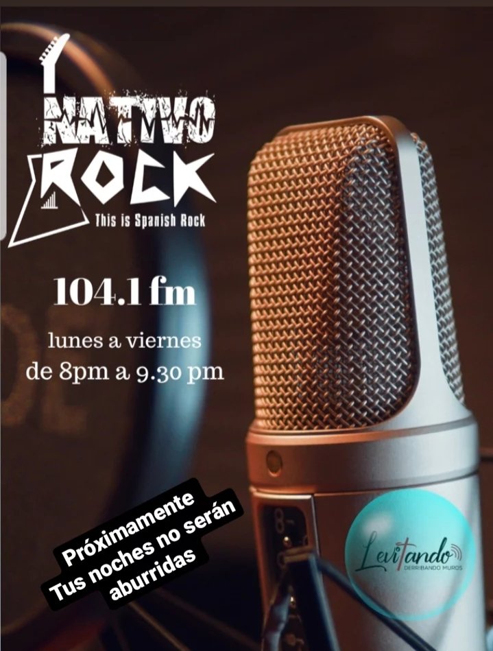 NativoRockRadio's tweet photo. Muy pronto tus noches serán intensas
Desde tus oídos hasta tu cerebro
Nativo Rock Show
#TuShowAlterlatino
#rockenespañol
#rockcristiano
#OnAirSince2002
#OnlineSince2008
#BacktoFm2022 https://t.co/5JAVWdKeJl