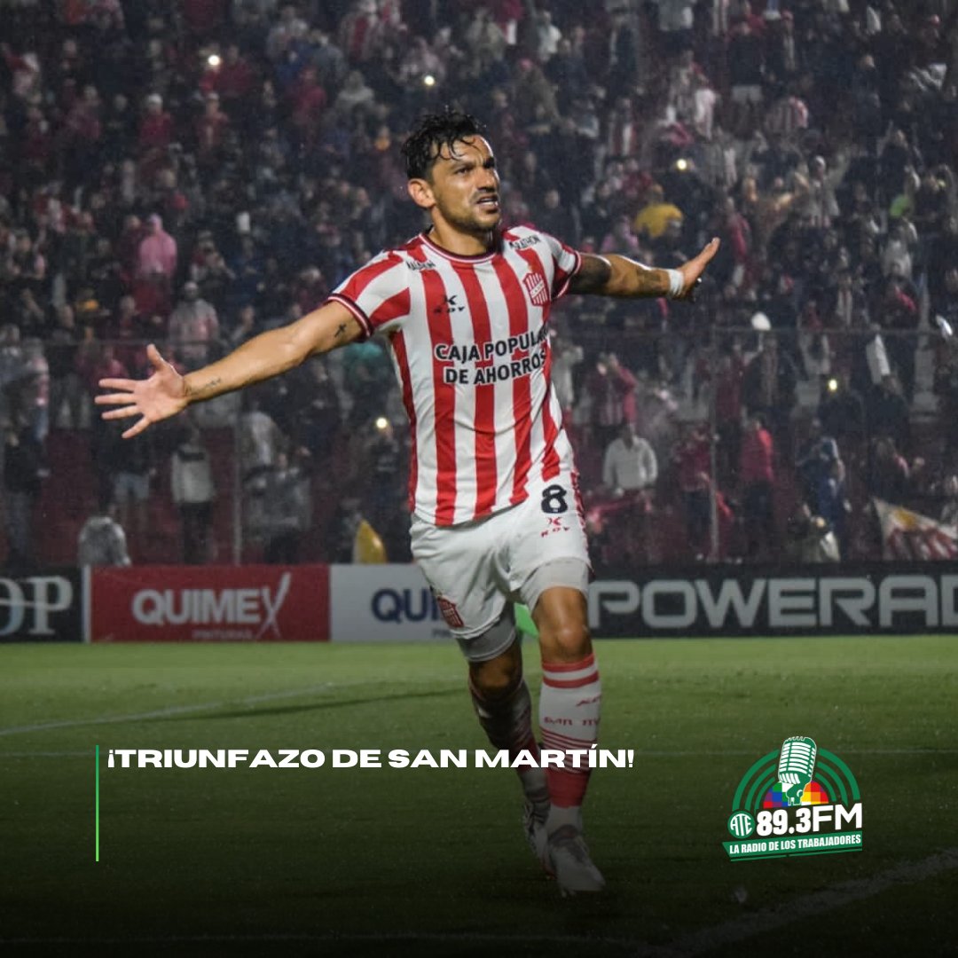 RadioProvTuc's tweet photo. 🔴⚪ ¡TRIUNFAZO DE #SANMARTÍNTUC!
✔️ En La Ciudadela, fue 2-0 ante Independiente Rivadavia para ser el único escolta de Belgrano en lo más alto de la #PrimeraNacional
⚽ Tino Costa y Diego Sosa
🗓️ Cierre de la fecha 10
📸 @CASMOficial
📻 FM 89.3🎧 #RadioATE https://t.co/kXQAep49ll