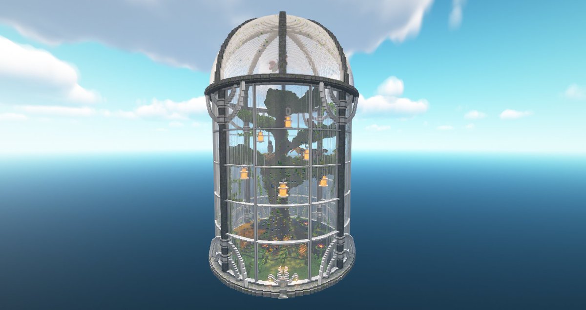 Xander_Builds's tweet photo. #minecraft #Minecraftbuilds #minecraftbuild An aviary/magical space I made for a friend. https://t.co/eujAiiQce0