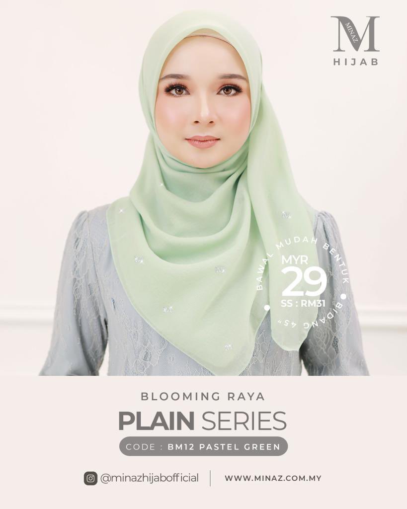 aminadiahhh's tweet photo. My eyes cant stop staring this plain series minaz hijab.  Only Rm29, totally worth every penny ! https://t.co/wvhI2b3Lil