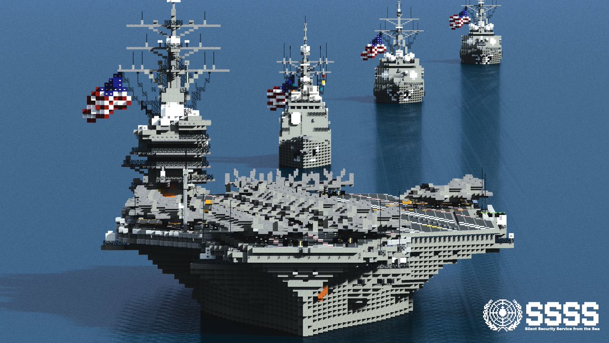 第7艦隊  U.S. Seventh Fleet
#Minecraft #Minecraftbuilds #minecraft建築コミュ
#USNavy #USSRonaldReagan #7thFleet
#米海軍 #空母 #第7艦隊