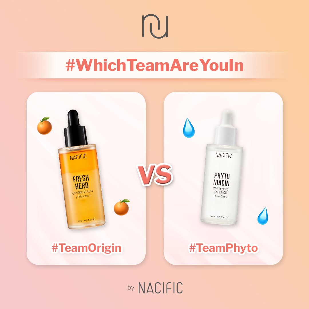 NacificUnion's tweet photo. Nahhh temen-temen Team yang mana nih? #TeamOrigin atau #TeamPhyto? atau malah Team dua-duanya? reply Team-mu di bawah sini~!
#NACIFIC #NACIFICIndonesia #NACIFICStory #NACIFICUnion #Nassociate #NATE https://t.co/iAplCqz1mW