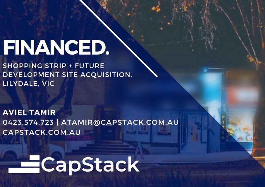 capstackau's tweet image. We're very pleased to have achieved this result for a valued client who upon finding this site immediately realised its full potential and then tasked #CapStack to secure optimal #financing to complete the #acquisition. #property #cre #PropTech