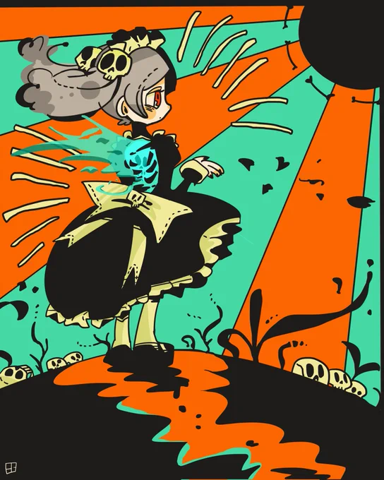 スカルガ10周年と聞いて!過去絵ですがお気に入りでお祝いします!おめでとー!!
#skullgirls 