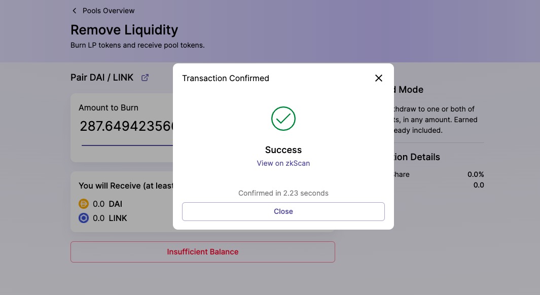 lee_blockchain's tweet photo. #L222 #zkSync #Layer2 #ZKRollup #testnet #Ethereum #DeFi 

I participated in the test of SyncSwap, the operation is simple and smooth, the function is rich, the user experience is very good, I feel very satisfied. https://t.co/6IAipyTkc2