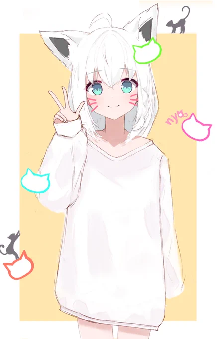 らくがきーつねこ  #絵フブキ 