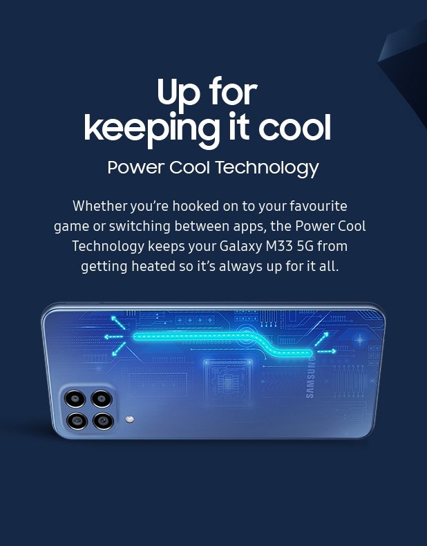 sumitrajputboy9's tweet image. Ans. (B) Power cool technology ⚡🥶🧊 
 @SamsungIndia 
#GalaxyM33 #UpForItAll #Samsung