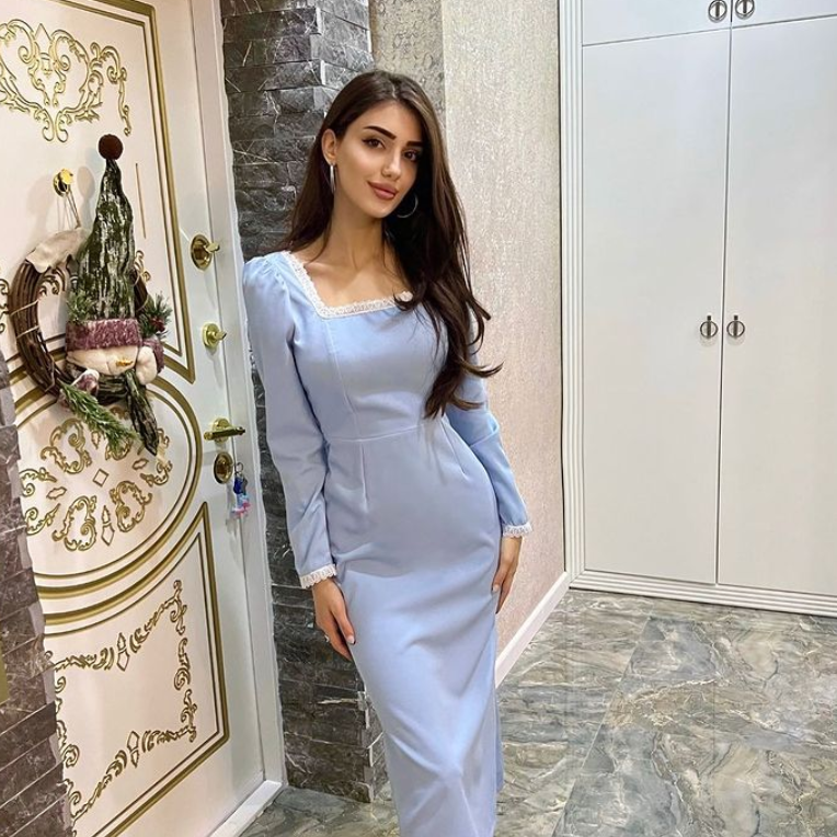 My dress is sky blue and would suit any girl. 💙