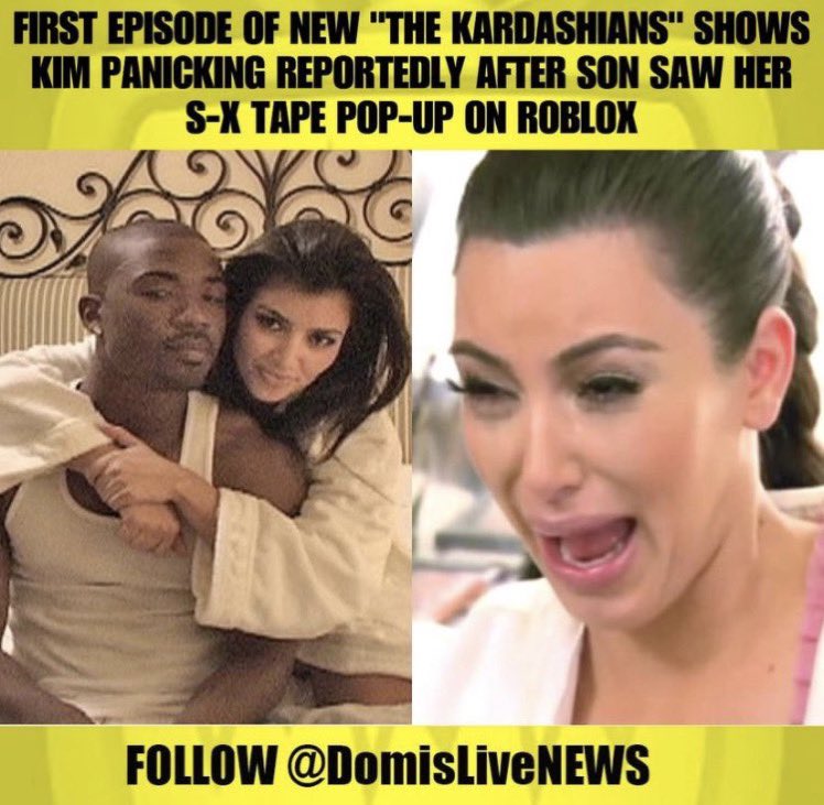 kim kardashian tape on ROBLOX now???? 💀💀💀💀