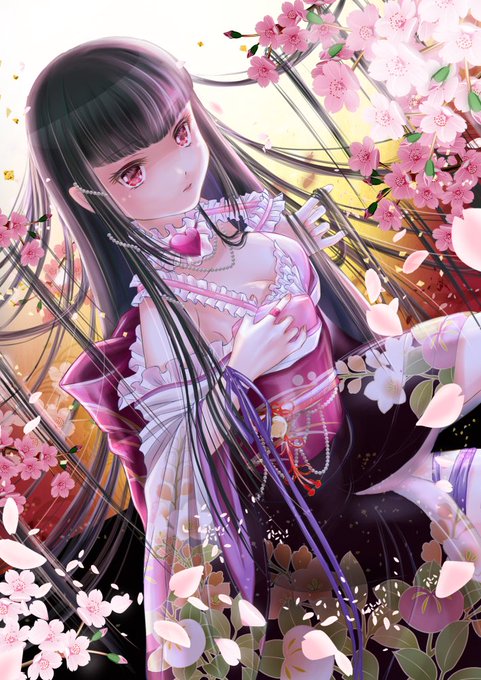 着物の女の子のtwitterイラスト検索結果