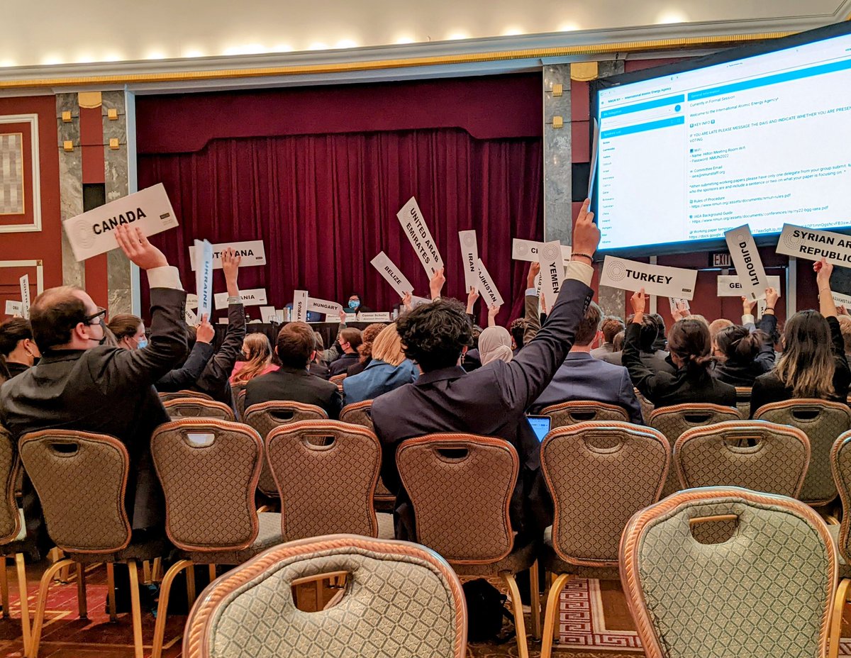 UWOModelUN's tweet photo. Day 2 at @TheOfficialNMUN is in the books! Your Titan team is fully engaged, spending long hours negotiating solutions to complex issues with delegates from all over the world. It is spectacular to watch! We're looking forward to a very long day tomorrow...#NMUNNY22 https://t.co/lOnn4PBfNh
