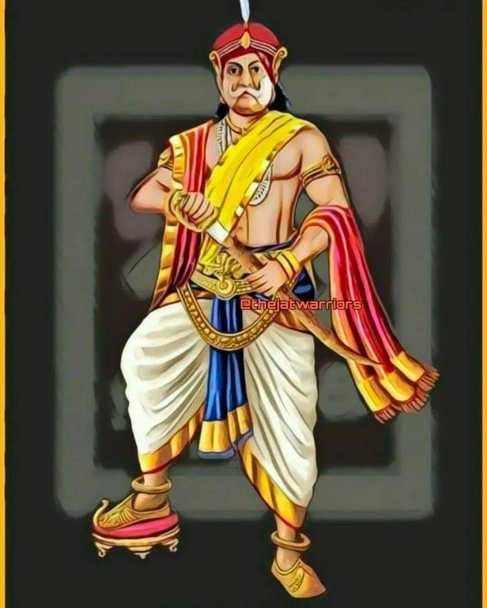 MSurajmal1's tweet image. 150 किलो वजन जाट का और 7 फुट की काया अकेला था इतिहास मे जो कदे हार केे नही आया,
7 रियासत की सेना से अकेले भीड़ गया था बगरू केे युद्ध मे, 
कोई कहवे जाटा का प्लेटो, लेकिन असली नाम सूरजमल बताया 
जय महाराजा सूरजमल जी 🙏