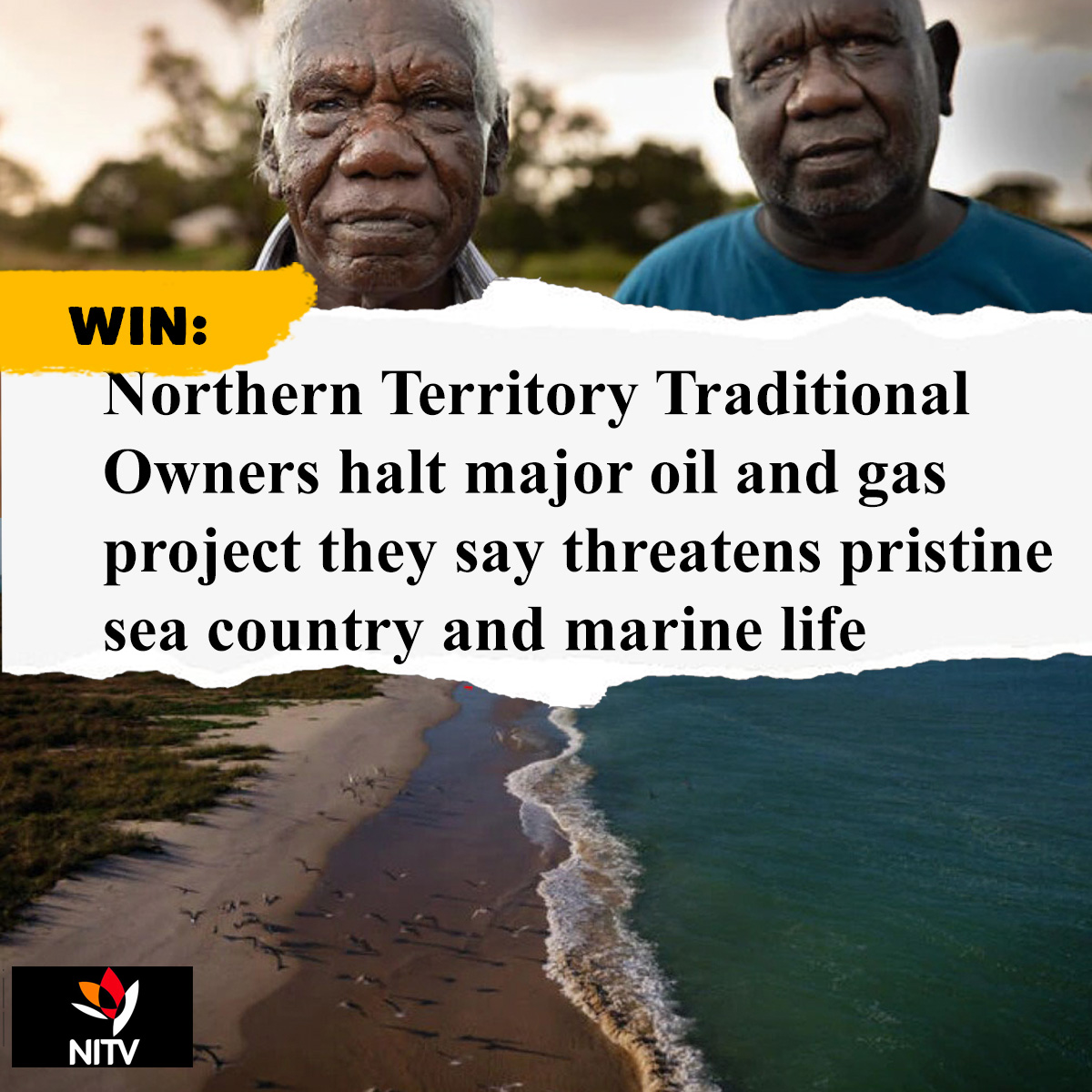 All power to Tiwi Island and Larrakia Traditional Owners who are standing firm against a proposed Barossa Gas Project arguing their people were not properly consulted on the project despite their concern about the threat to the environment, to their culture and ceremonies