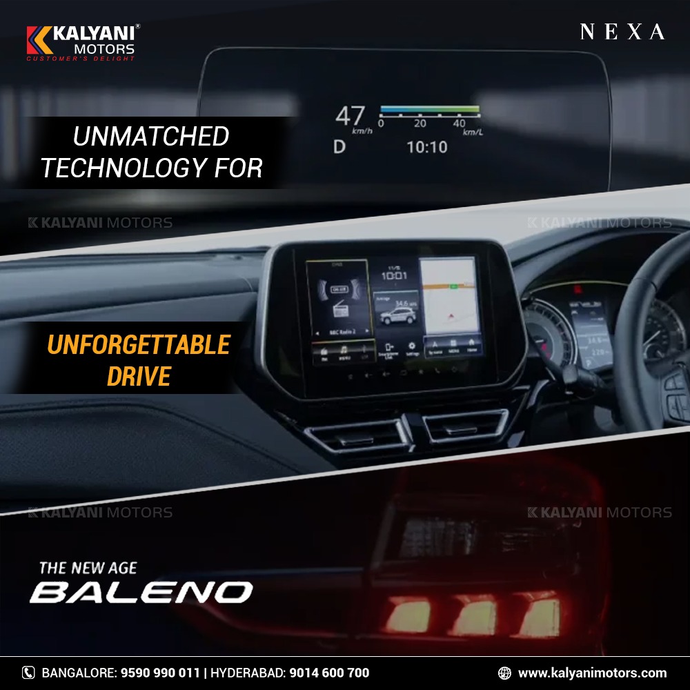KalyaniMotors's tweet photo. #TheNewAgeBaleno is here to take you on a unforgettable driving experience. Go on a thrilling ride with segment-first tech features. Test drive at Kalyani Motors.
https://t.co/Ergl40u1MF
#newagebaleno #TechGoesBold #nexaexperience #MarutiSuzuki #kalyanimotors https://t.co/D9YrfPrODt