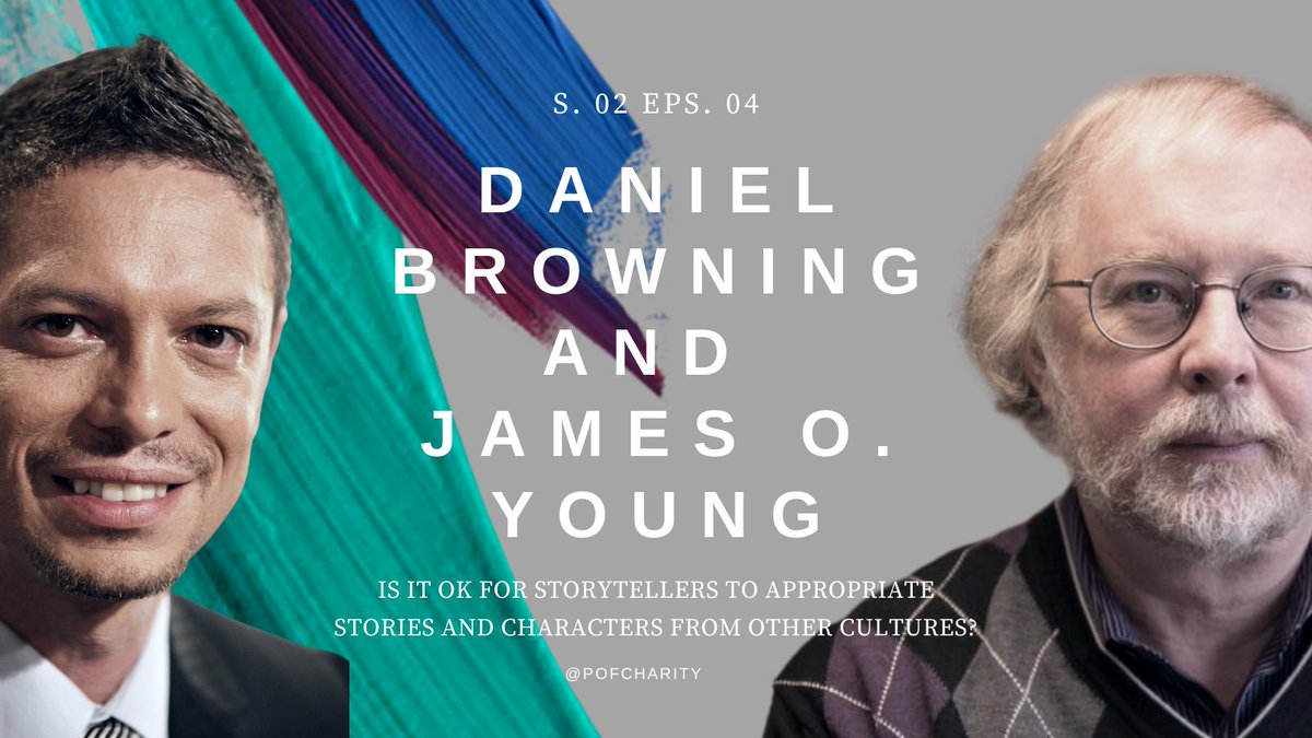PofCharity's tweet photo. Our guests - Daniel Browning and James O. Young - both share a great sensitivity to culture and to the power of storytelling. 
But in our latest #PrincipleOfCharity episode, they talk to us about their very different views on #CulturalApprorpriation: https://t.co/e4GGZAApnL https://t.co/qxfXEESGOM