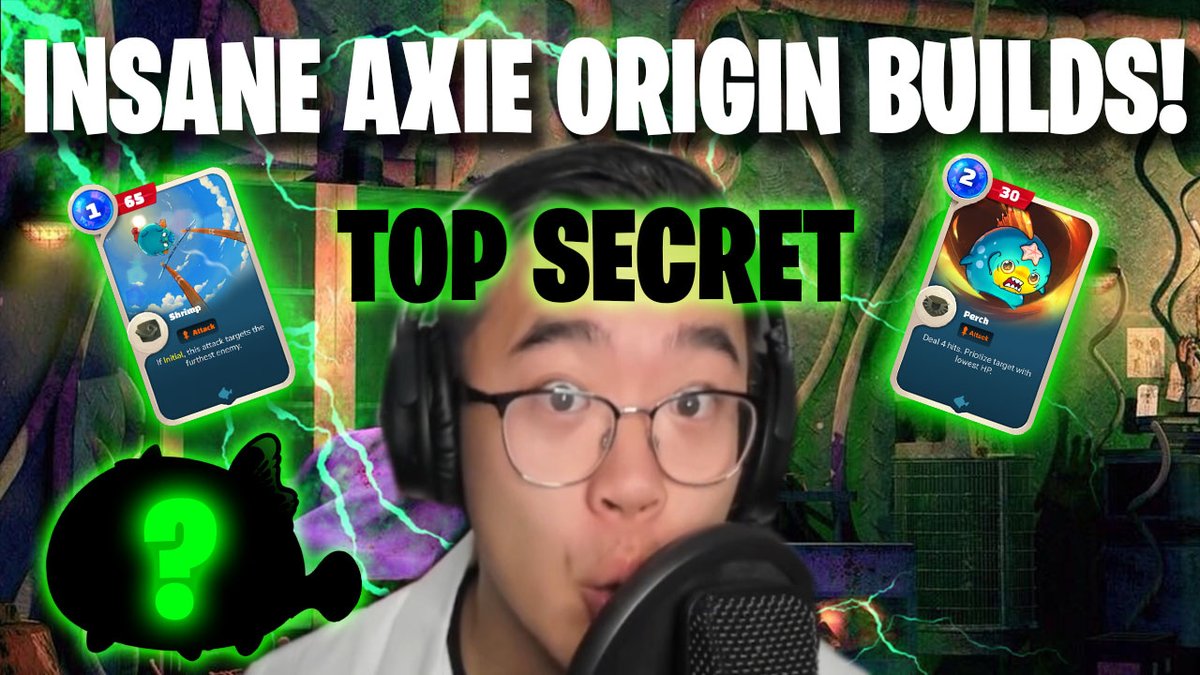 LunaciaAcademy's tweet photo. 🚨The newest @AxieInfinity Origin video is out now 🚨

If you want to learn about top tier #AxieOrigin builds make sure to give this video a watch and you might just pick up a trade secret from the crazy scientist 👀

Link to video: https://t.co/zymiM7qTUN https://t.co/qZLbjaWgIu
