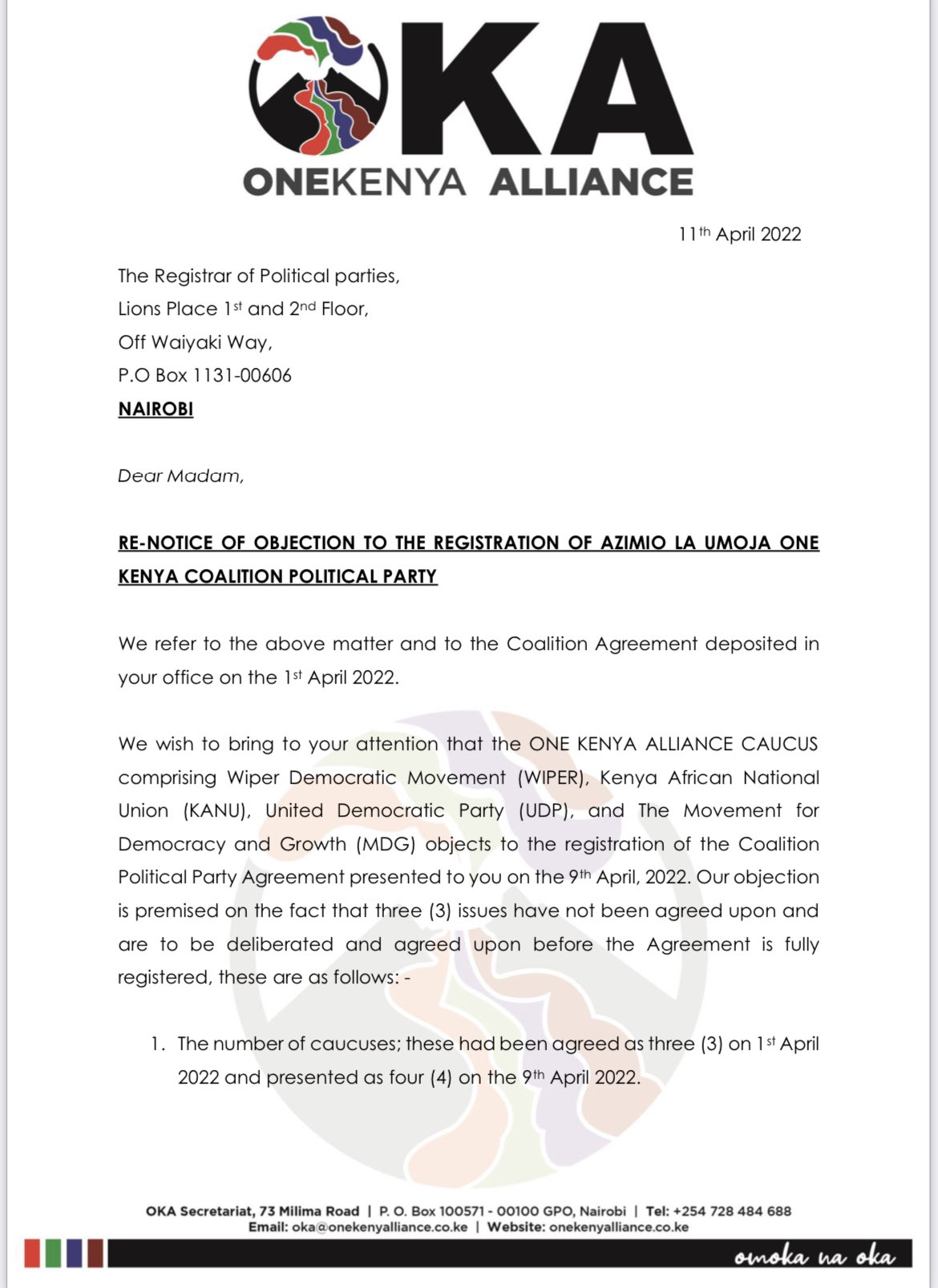 Kawangware Finest™️ (Moturi) 🇰🇪 on Twitter "What does OKA want? I hope