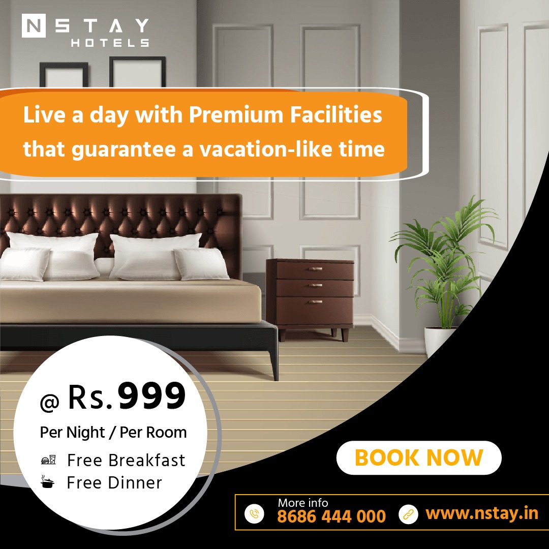 nstayofficial's tweet image. Live a day with Premium Facilities
that guarantee a vacation like time
@ Rs. 999 Per Night / Per Room 
Want to know more Call 8686 444 000
Visit nstay.in/hotels to learn more

#NStayhotel #hotelroom #fullac #acroom #gurgaonbusiness  #luxuryhotels #birthdayparty