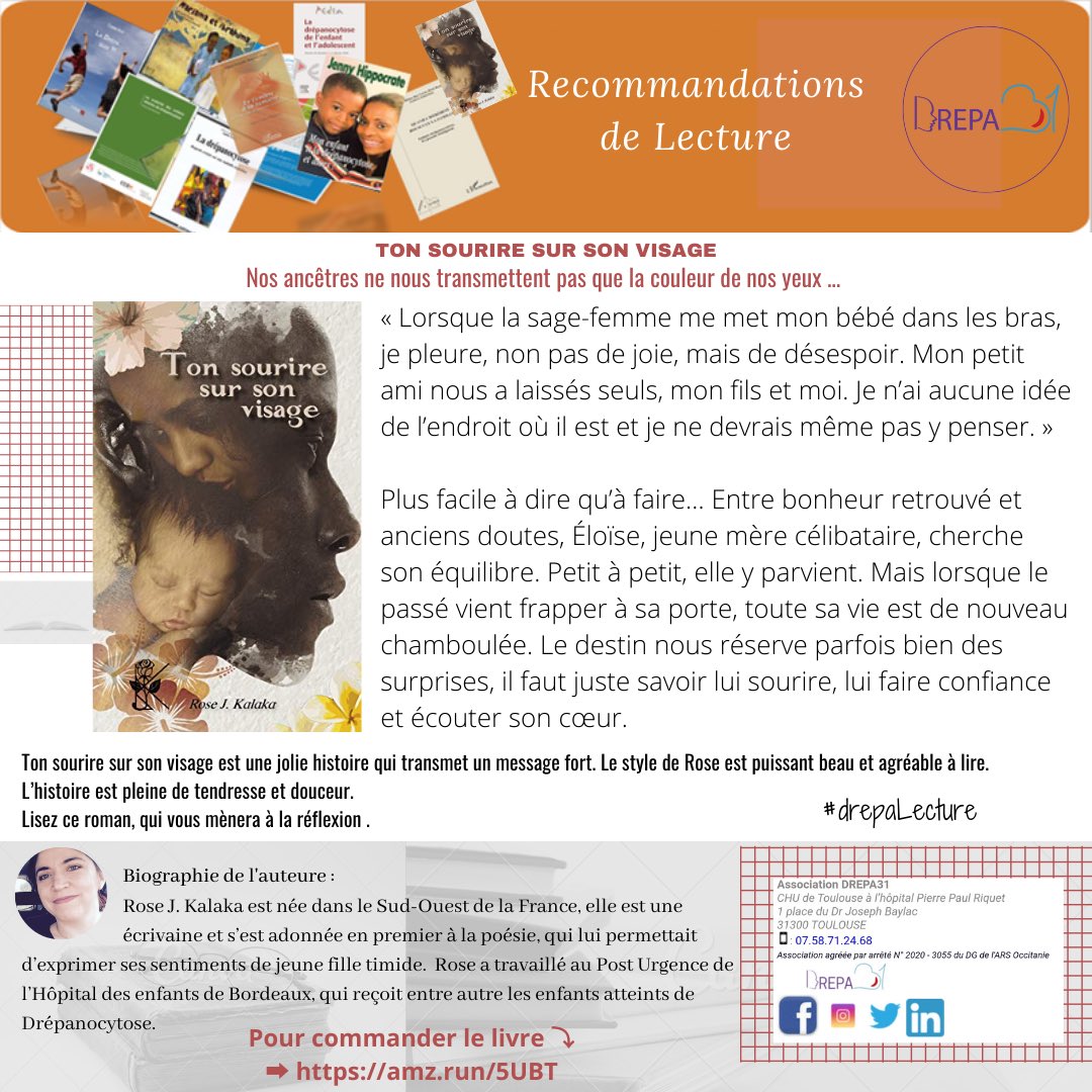Drepa_31's tweet photo. #drepaLecture
Ton sourire sur son visage de @RoseKalaka
« Lorsque tu sauras tout sur moi ton regard sur moi va changer.
Même si tu ne me détestes pas, rien ne sera plus jamais comme avant … »
Pour commander le livre ⤵️
https://t.co/SUJztDyjDF https://t.co/yi2XVDq6aC