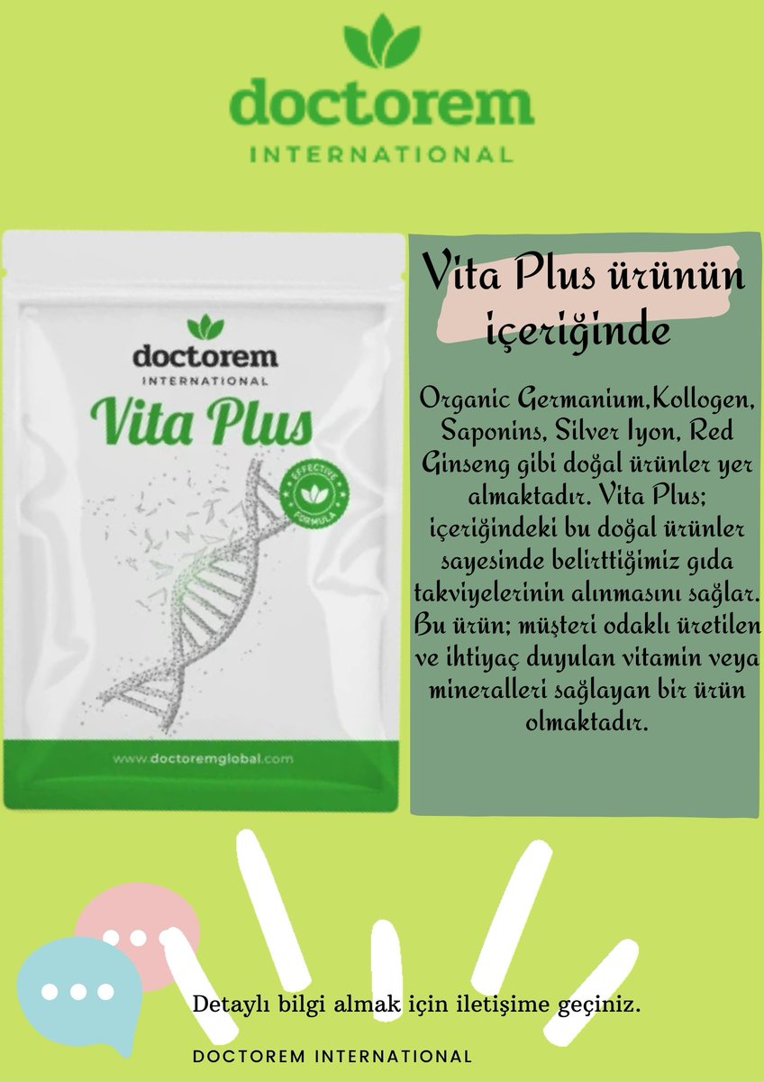 Doctorem Vita Plus ürününü denediniz mi?
#doctoreminternational