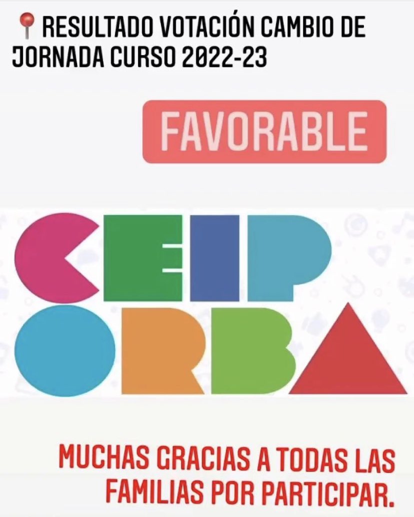 Cambio de jornada: FAVORABLE