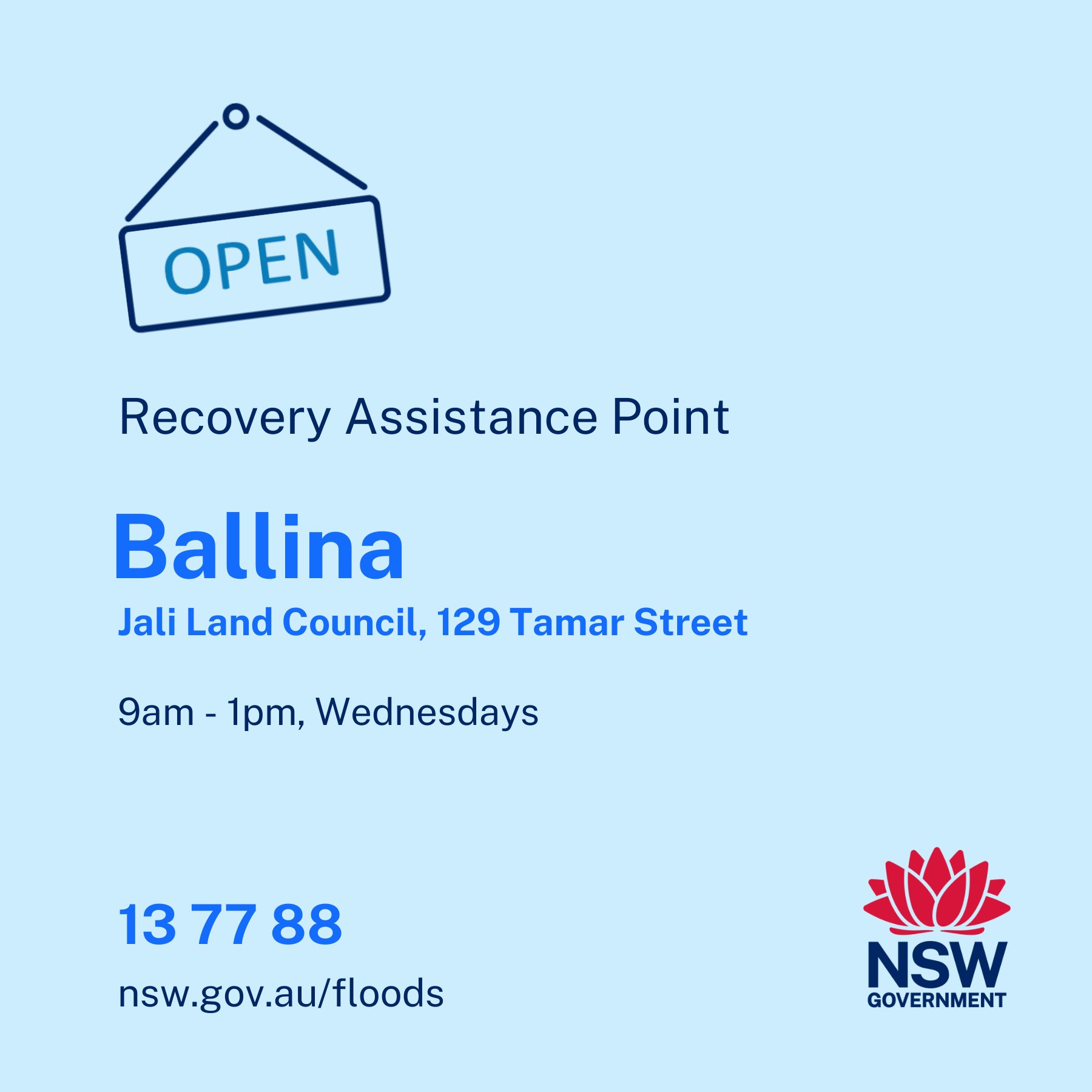 Resilience NSW on Twitter "A Recovery Assistance Point is opening