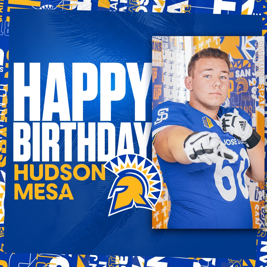 SanJoseStateFB's tweet photo. Happy Birthday to Freshman Offensive Lineman @MesaHudson  🎉🎉

#SpartanUp https://t.co/ZjdnXGL9BQ
