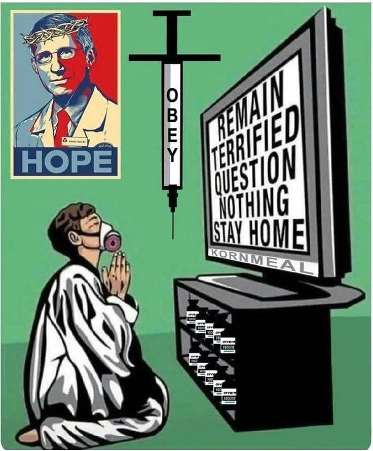 CustardWolf's tweet photo. @FORMERMERREPUB @JoseyphineJohns Do my own research? But I thought I was supposed to blindly OBEY my lord and savior Fauci just because Big Brother says so. https://t.co/vgIXX8c614