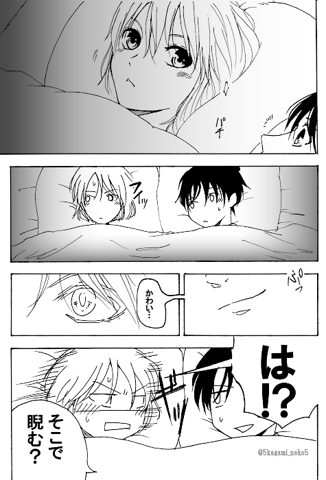 またお泊まり小ネタ描いてるよ… ②つづく
※中学コ哀
※過去作とはつながってません
※イチャついてるだけ 
