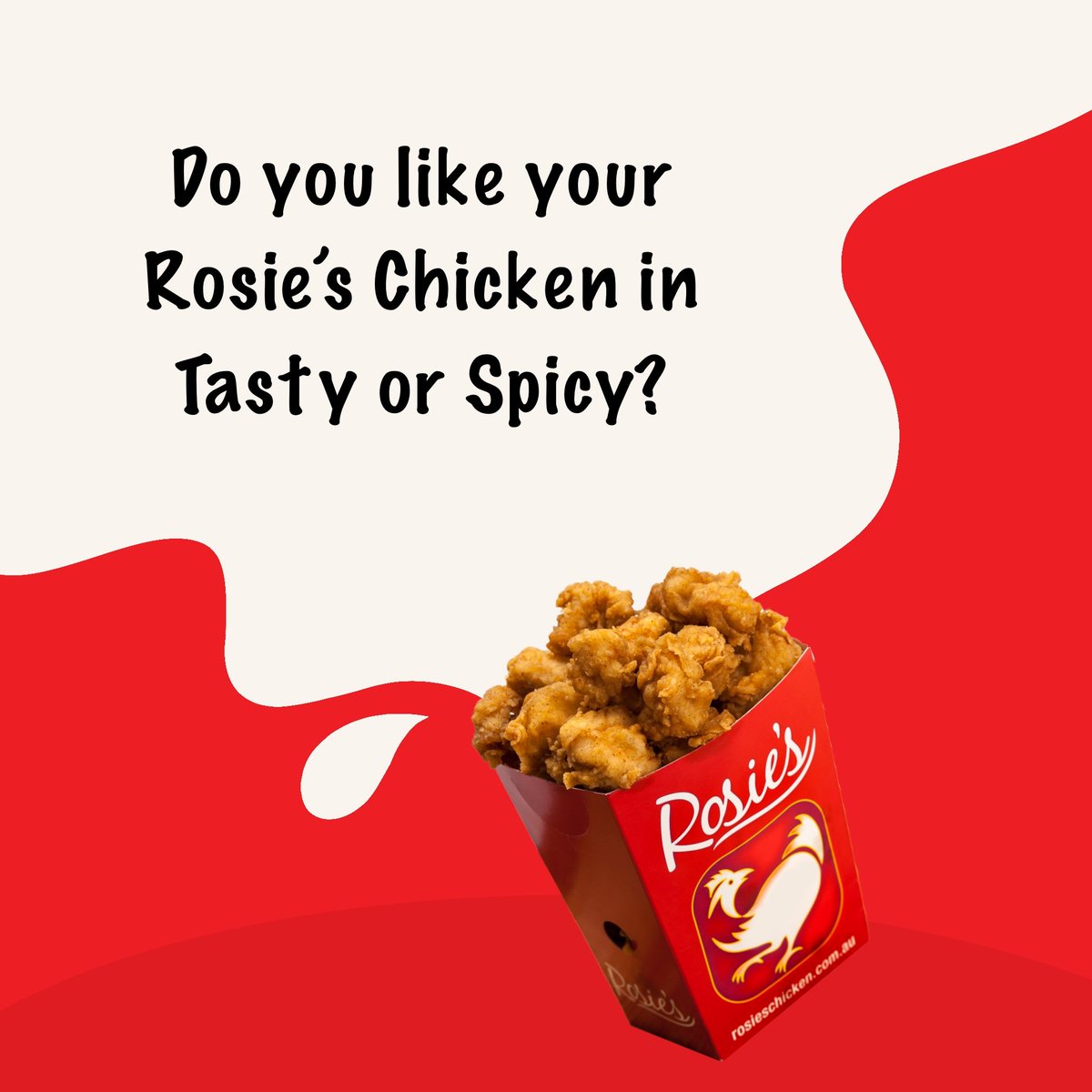 RosiesChicken's tweet photo. Tasty or Spicy? 🤔🍗

#RosiesChicken #friedchicken #Spicy #chicken https://t.co/dDvlAbimKK