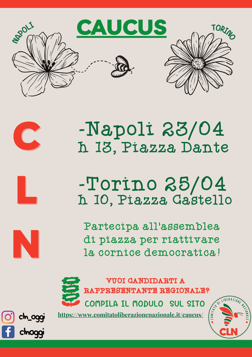 Diversi gruppi locali di Studenti Contro il Green Pass supportano l'azione del nuovo Comitato di Liberazione Nazionale. Questa la locandina dei prossimi eventi.

Info: comitatoliberazionenazionale.it

#ClnOggi #Resistenza