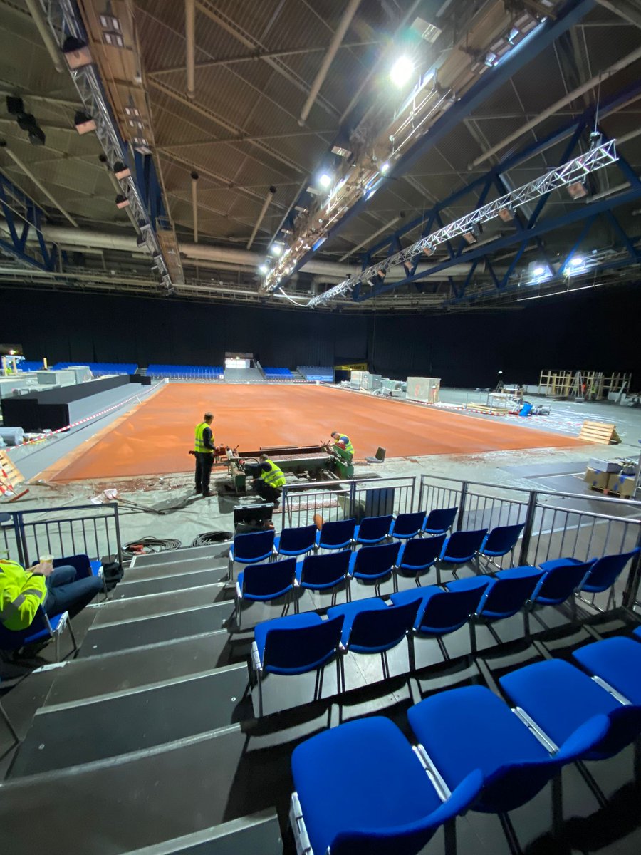 ViacorPolymer's tweet photo. Two days - two #tennis #courts. The installation #team does a great job! Live from #Stuttgart.
#porplastic #porplasticredclaypro #wta https://t.co/32dCMNKuxK