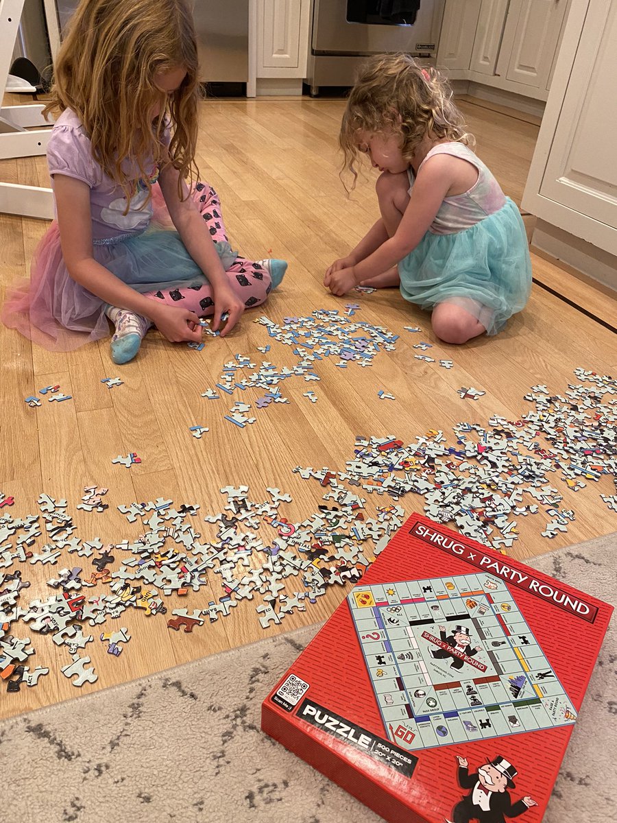 sm's tweet photo. Stayed up wayyyy past my bedtime finishing this 500 piece puzzle one of my investors sent me - minus the piece that my son ate. https://t.co/wJYCzOIR6F