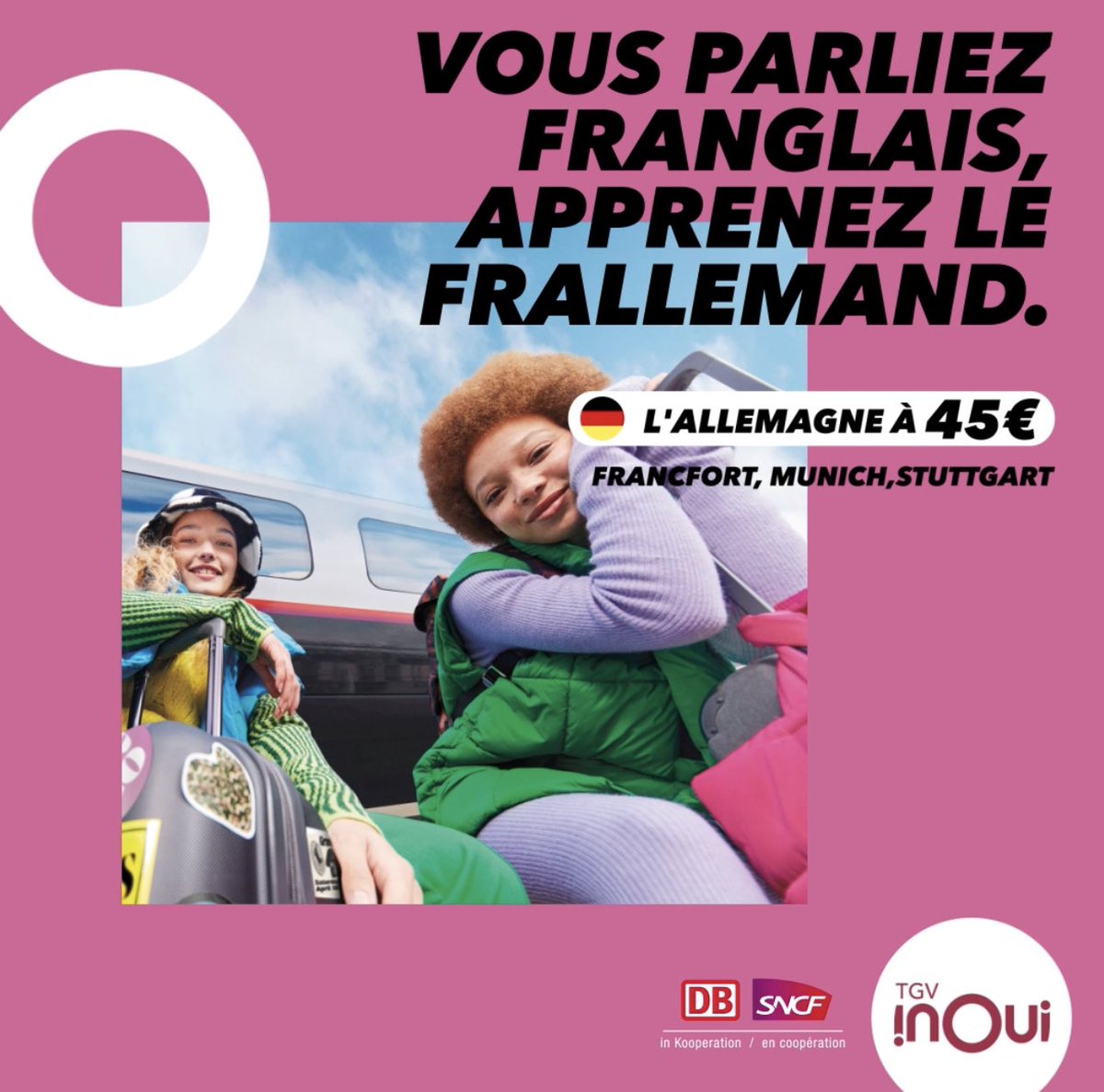 TGVINOUI's tweet photo. Rendre visite à vos voisins n’aura jamais été aussi facile. 🚄
📣L’Europe à partir de 39€ ! Foncez! C’est le moment de découvrir d’autres contrées. https://t.co/1j0hOIPfdM