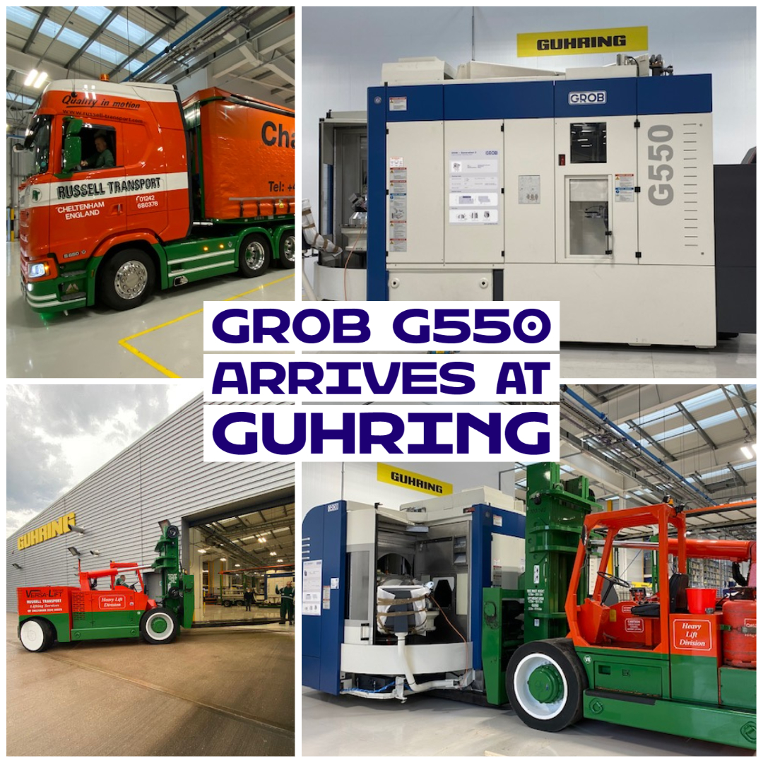 We are really excited that today the GROB MACHINE TOOLS UK LIMITED G550 has arrived at Guhring 🙌
#guhring #machining #ukmfg #manufacturing
