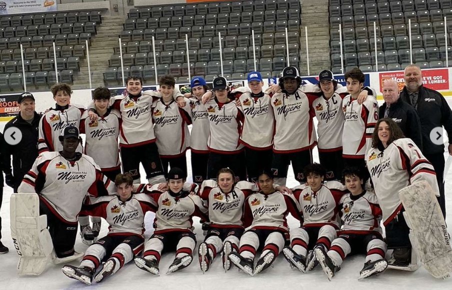 OHF Championships U15 AAA - Day 2

Game 2⃣: at Thunder Bay Kings
⏱: 10:15 AM

Game 3⃣: vs North Bay Trappers
⏱: 4:15 PM

📍: Komoka Wellness Centre - Rink 1
📺: On LiveBarn

#MyersU15AAA #U15AAARegionals #RoadToTheTrophy 
<a href="/heoaaaleague/">HEO 'AAA' Hockey League</a>