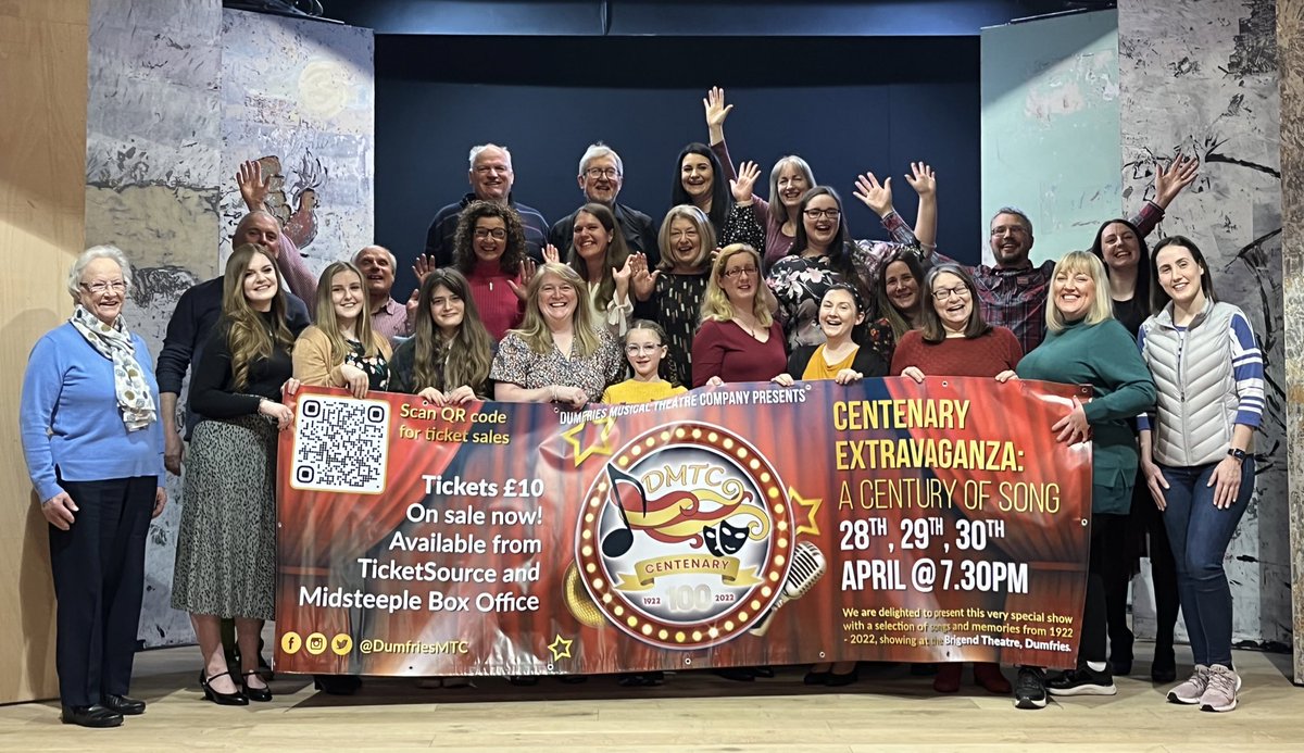 The set has been built and painted, we’ve got our props and costumes - it’s nearly showtime! 🎭

Join us and celebrate 100 years of musical theatre, with Dumfries Musical Theatre Company 🎼🎉

Tickets available from <a href="/Midsteeple/">MidsteepleBoxOffice</a> or our website: 
dumfriesmusicaltheatre.co.uk/productions/cu…
